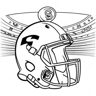 Page De Coloriage De Football Universitaire 108668-45551