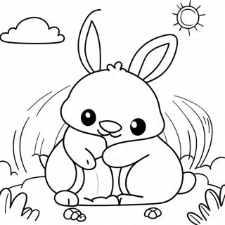 Page De Coloriage Des Lapins Ensoleilles 108746-45612