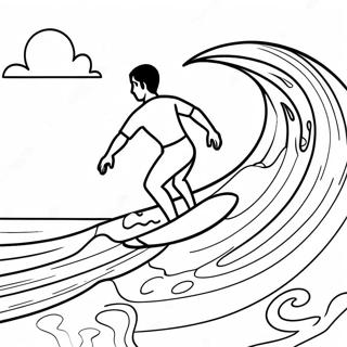 Page De Coloriage De Surf 108824-45670