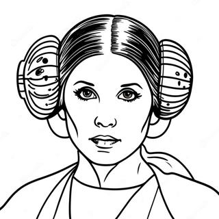 Princesse Leia Pages À Colorier