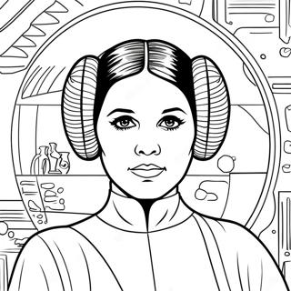 Page De Coloriage De La Princesse Leia 108850-45690