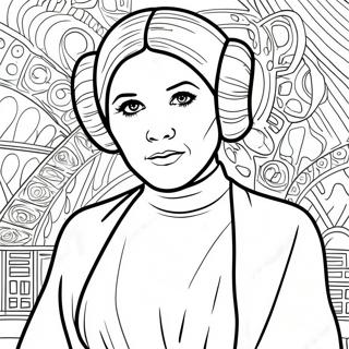 Page De Coloriage De La Princesse Leia 108850-45691