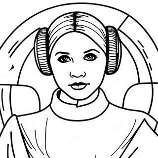 Page De Coloriage De La Princesse Leia Avec Lalliance Rebelle 108854-45705