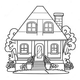 Page De Coloriage Maison De Reve Barbie Coloree 108954-45774