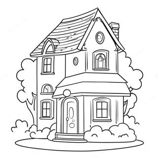 Page De Coloriage Maison De Reve Barbie Coloree 108954 45775