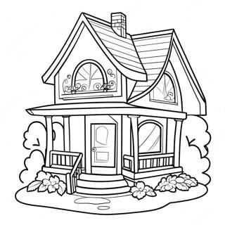 Page De Coloriage Maison De Reve Barbie Coloree 108954 45776