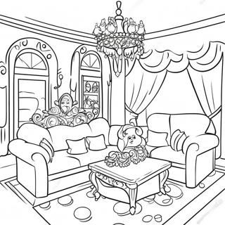 Page De Coloriage Maison De Reve Barbie Avec Amis 108955 45780