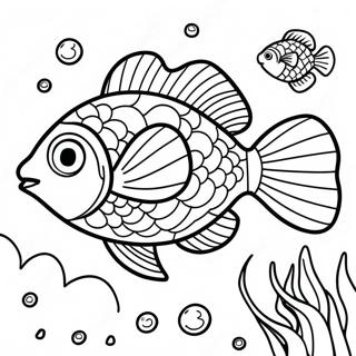 Page De Coloriage Du Poisson Arc En Ciel 109004-45811