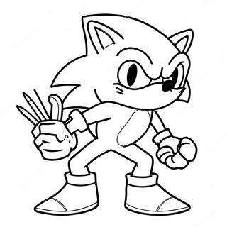 Page De Coloriage De Sonic Le Werehog 109081-45872