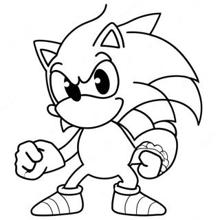 Page De Coloriage De Sonic Le Werehog 109081-45933