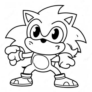 Page De Coloriage De Sonic Le Werehog 109081-45934