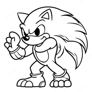 Page De Coloriage De Sonic Le Werehog 109081-45936