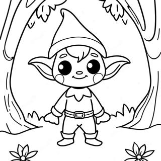 Page De Coloriage Delfe Espiegle Dans La Foret 109135 45981