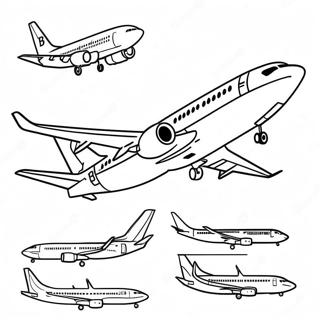 Page De Coloriage Du Boeing 737 109263-46075