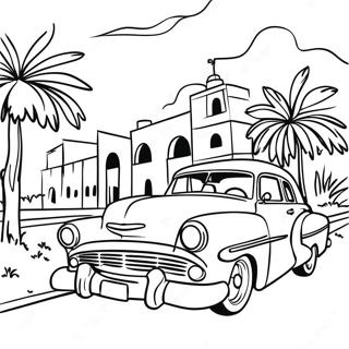 Page De Coloriage Du Paysage Vibrant De Cuba 109341-46137