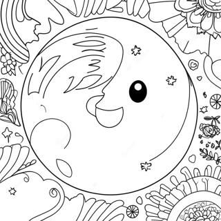 Page De Coloriage De Lune Celeste 109493-46255