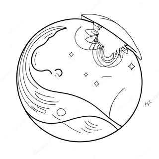 Page De Coloriage De Lune Celeste 109493-46256