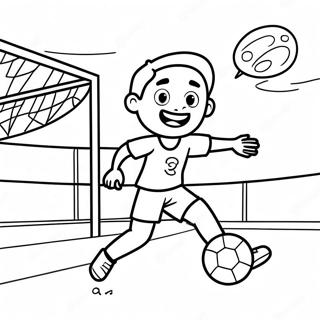 Page De Coloriage Dun Garcon Noir Heureux Jouant Au Football 109520-46280