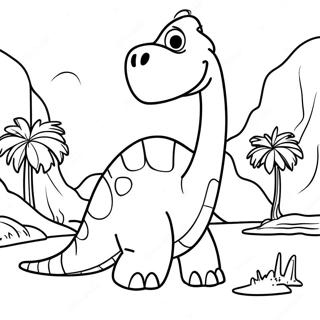 Le Bon Dinosaure Pages À Colorier