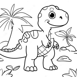 Spot Le Dinosaure Page De Coloriage 109649 46381