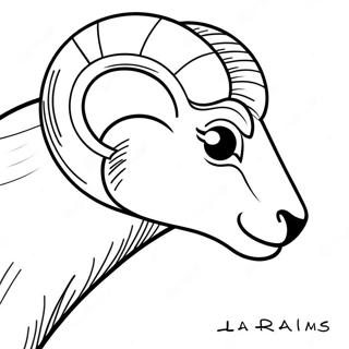 Page De Coloriage Des La Rams 109698-46416