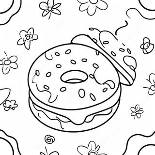 Donut Pages À Colorier