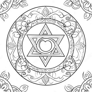 Page De Coloriage De Symbole Paien 109749-46454