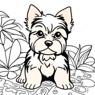 Yorkshire Terrier Pages À Colorier