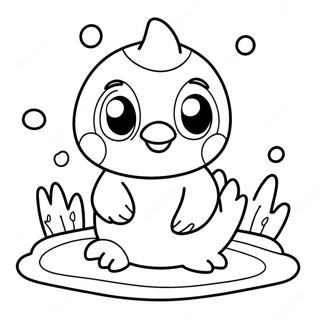Page De Coloriage De Piplup Mignon Nageant 109929-46597
