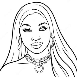 Nicki Minaj Pages À Colorier