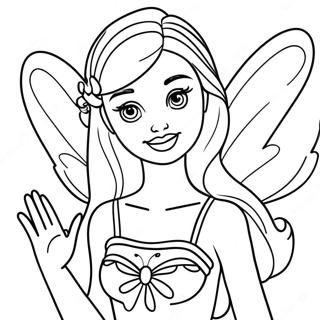 Page De Coloriage De La Fee Barbie 110134-46754