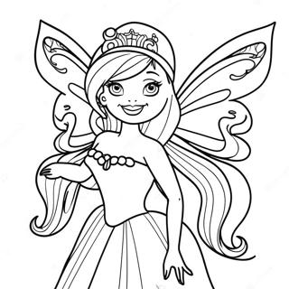 Page De Coloriage De La Fee Barbie 110134-46755