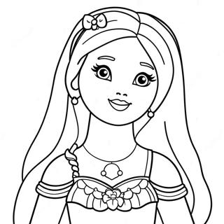 Page De Coloriage De La Fee Barbie 110134-46756