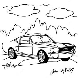 Mustang Pages À Colorier