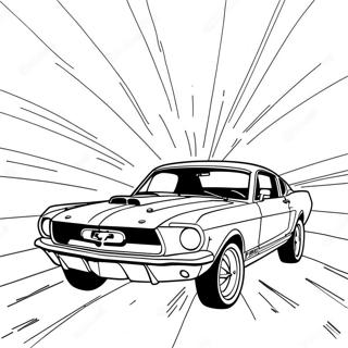 Page De Coloriage De La Mustang Classique En Course 110187 46800