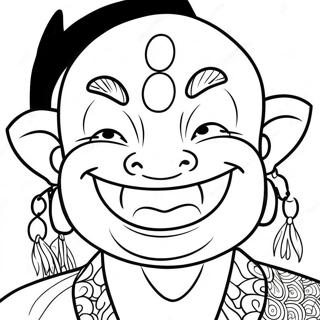 Page De Coloriage Du Visage Souriant De Sukuna 110216-46832