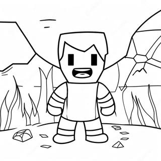 Herobrine Pages À Colorier