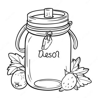 Mason Jar Pages À Colorier