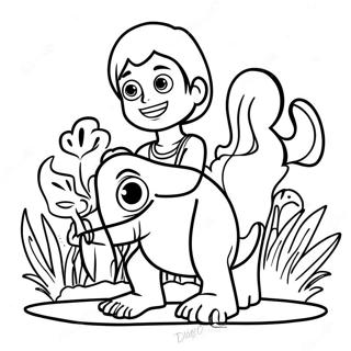 Page De Coloriage Diego Aidant Les Animaux 110550-47085