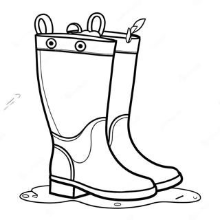 Page De Coloriage De Jolies Bottes De Pluie 110676-47178