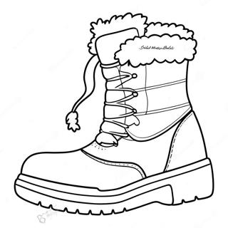 Page De Coloriage De Bottes Dhiver Confortables 110678-47185