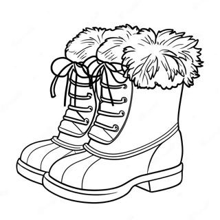 Page De Coloriage De Bottes Dhiver Confortables 110678-47186