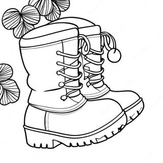Page De Coloriage De Bottes Dhiver Confortables 110678-47187