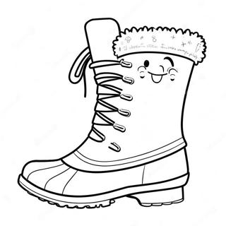 Page De Coloriage De Bottes Dhiver Confortables 110678-47188