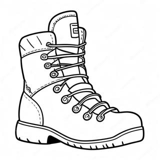 Page De Coloriage De Bottes De Randonnee Aventureuses 110679-47192