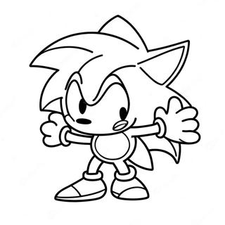 Page A Colorier De Sonic Argent 111035-47477