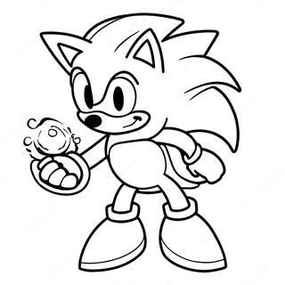 Page A Colorier De Sonic Argent 111035-47480