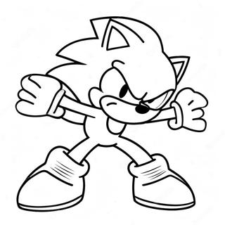 Page A Colorier De Sonic Argent Dynamique En Action 111036-47482