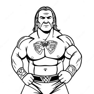 Page De Coloriage Dun Lutteur Wwe En Action 111113-47541