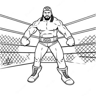Page De Coloriage De Lentree Dun Superstar Wwe 111116-47554